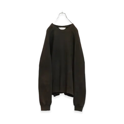ANCELLM Smooth Sweat Shirt "Black"