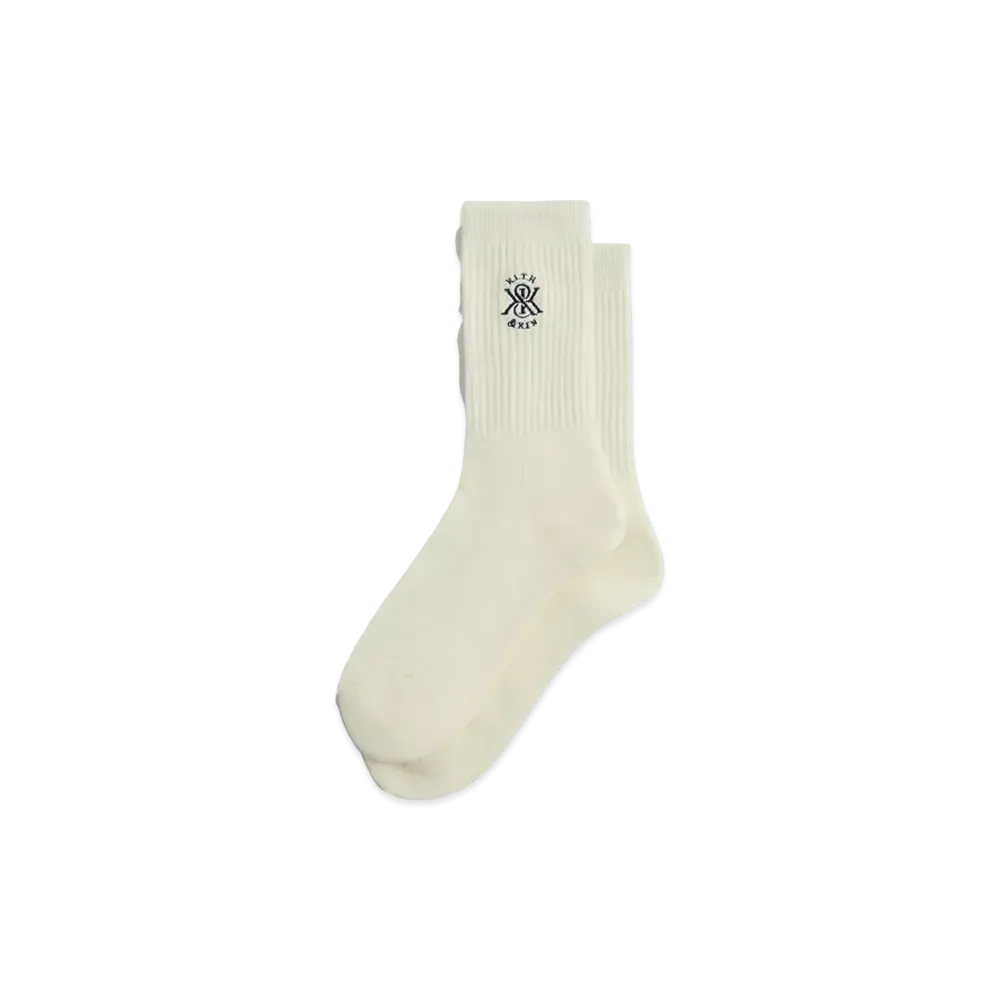 Kith Crew Cotton Socks With Kith Crest "Silk"
