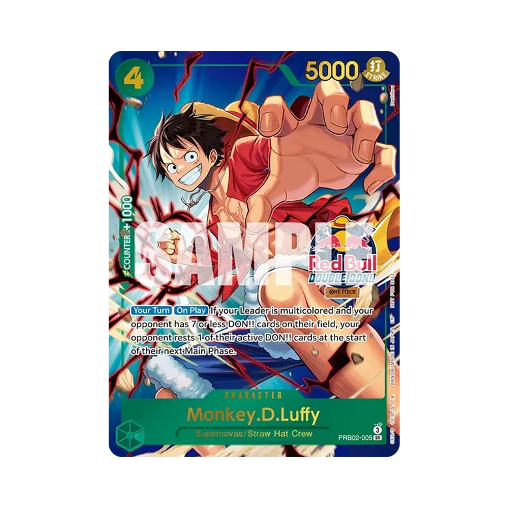 モンキー・D・ルフィ SR :トップ2 [PRB02-005]【英語版】(プロモーションカード「レッドブル ダブルドン!! 予選」)