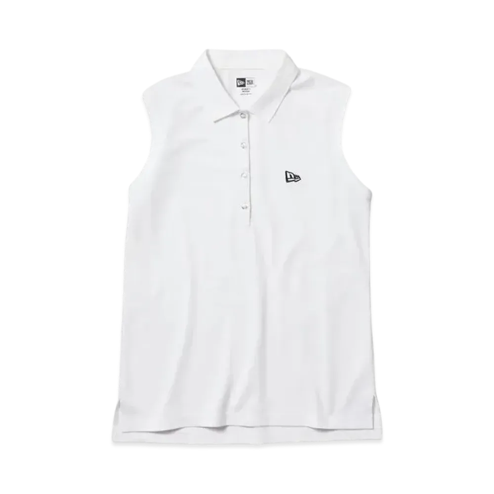 NEW ERA Golf Women's Sleeveless Polo Shirt "White"