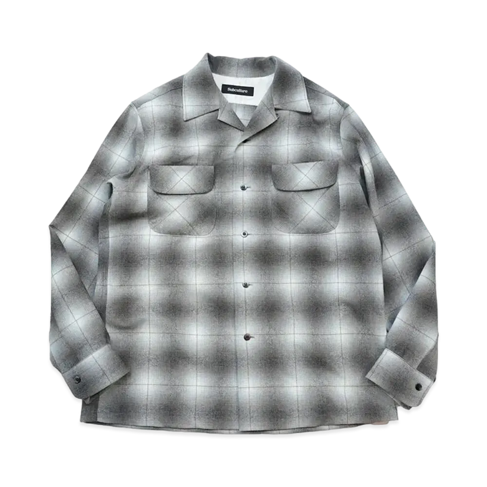 SubCulture Wool Check Shirt "Ivory"