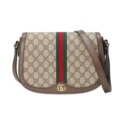 GUCCI Ophidia GG Small Shoulder Bag "Beige/Ebony"