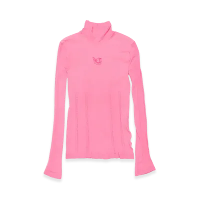 Acne Studios Roll Neck Shirt "Bubble Pink"