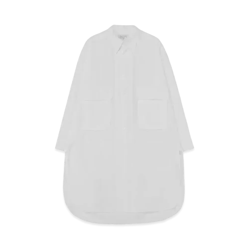 Yohji Yamamoto 100/2 Broad M-Both Flap Chest Pocket B "White"