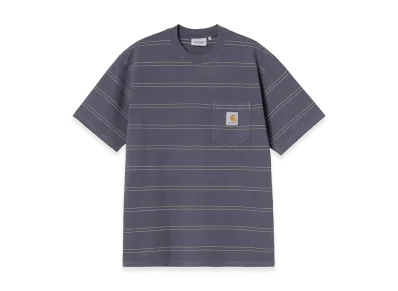 Carhartt WIP S/S Bert Pocket T-Shirt "Bert Stripe/Shady Purple/Shady Green/Garment Dyed"