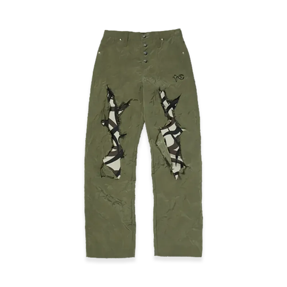THUG CLUB Burnt Tribal Camo Pants "Khaki"