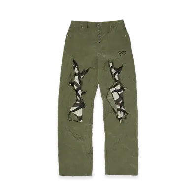 THUG CLUB Burnt Tribal Camo Pants "Khaki"