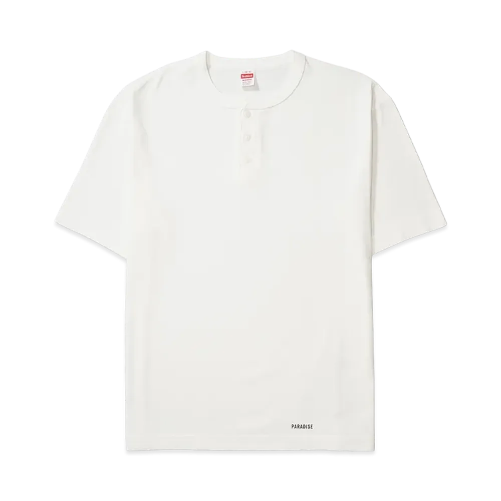 WACKO MARIA x Healthknit Henley Neck T-Shirt "White"
