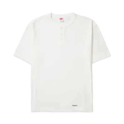 WACKO MARIA x Healthknit Henley Neck T-Shirt "White"