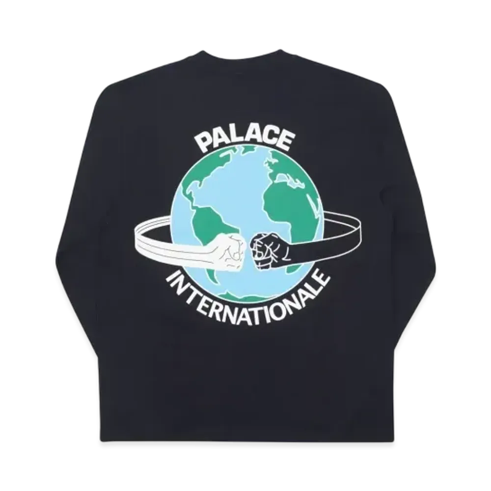 PALACE Fist Bump L/S T-Shirt "Black"