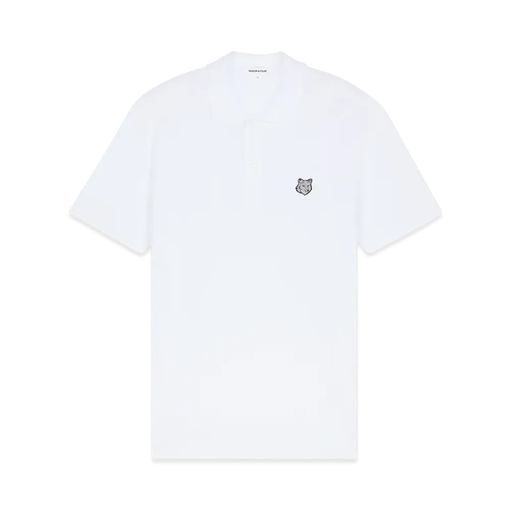 Maison Kitsune Bold Fox Head Patch Comfort Polo "White"
