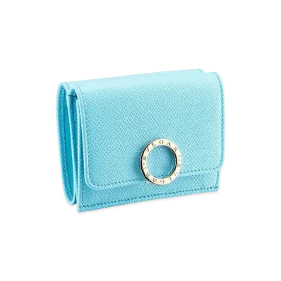 BVLGARI BVLGARI Trifold Wallet "LightBlue"