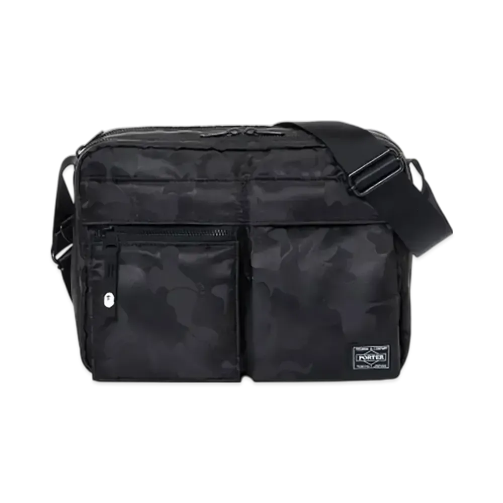 PORTER x A BATHING APE Shoulder Bag "Black"