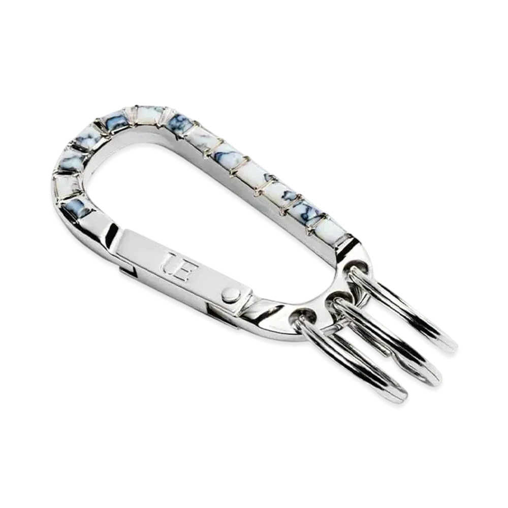 uniform experiment Mabled Stone Carabiner "White"