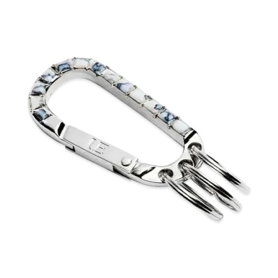 uniform experiment Mabled Stone Carabiner "White"