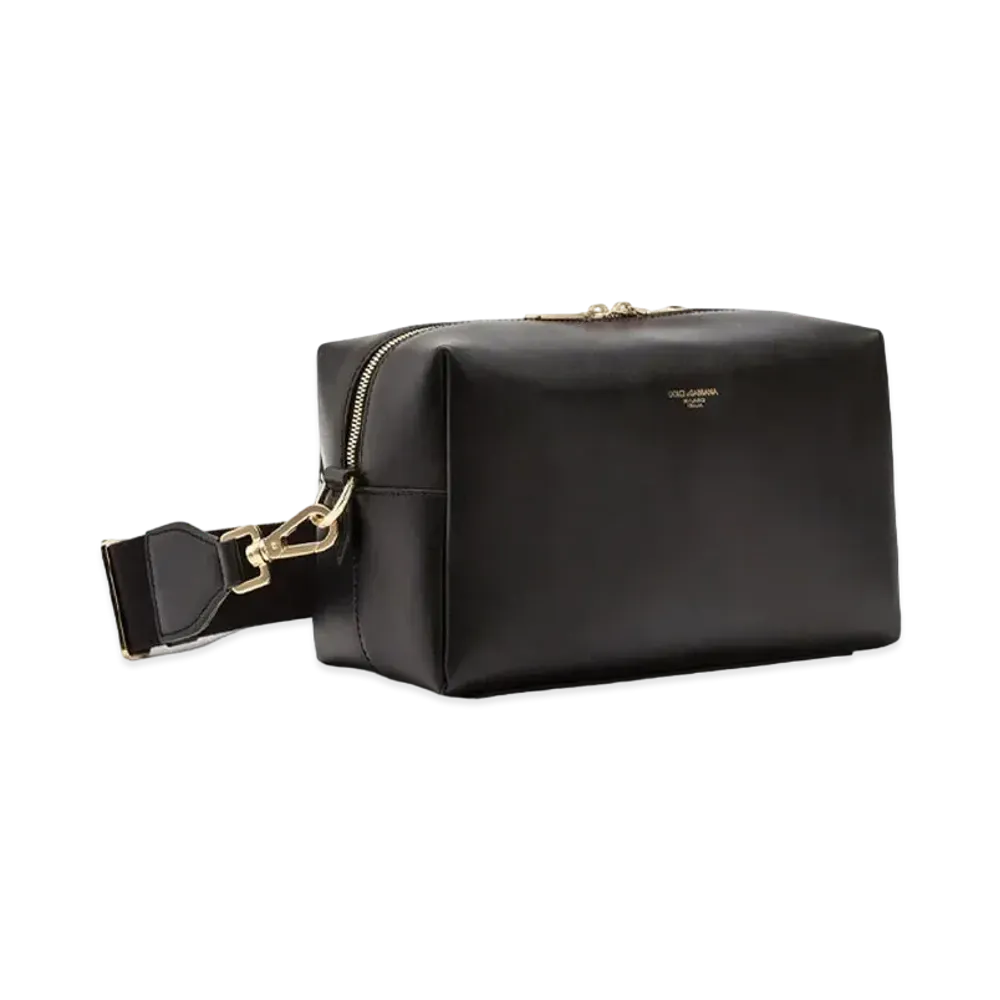 Dolce&Gabbana Mon-Reale Bag Calfskin Brand Logo "Black"