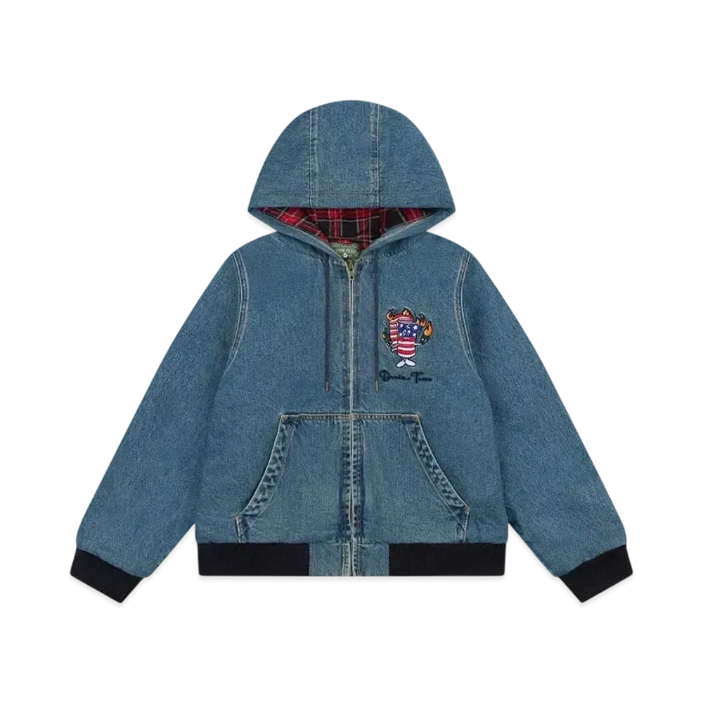 DENIM TEARS Firecracker Workwear Jacket "Light Indigo"