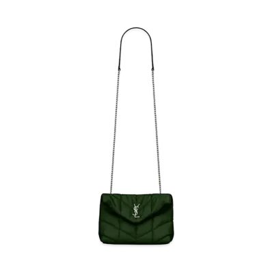 Saint Laurent Puffer Mini Bag In Quilted Lambskin "Black"