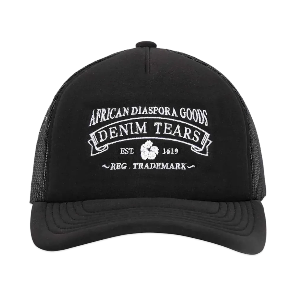 DENIM TEARS ADG Trucker Hat "Black"