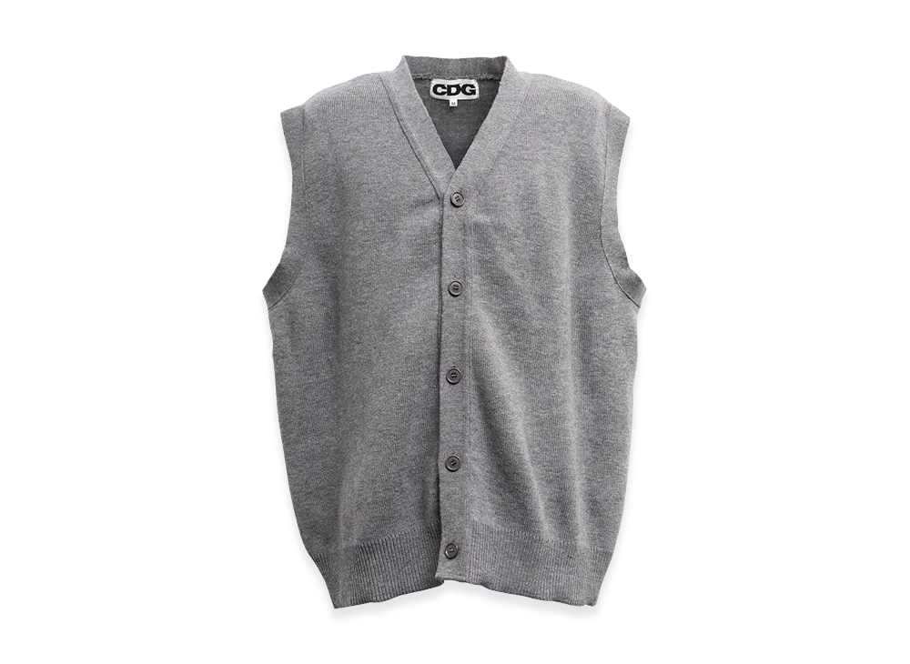 COMME des GARCONS CDG Oversized Cardigan Vest "Grey"