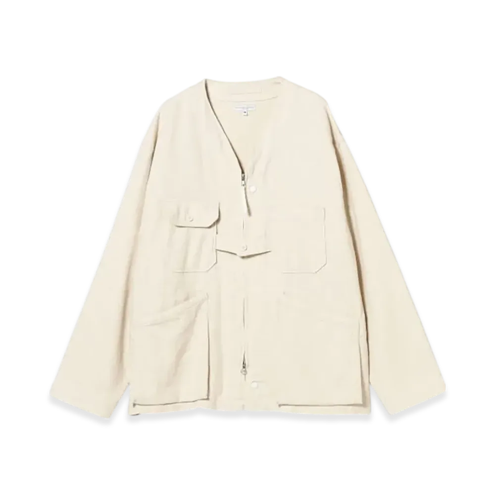 ENGINEERED GARMENTS Cardigan Jacket - Cl Java Cloth "Natural"