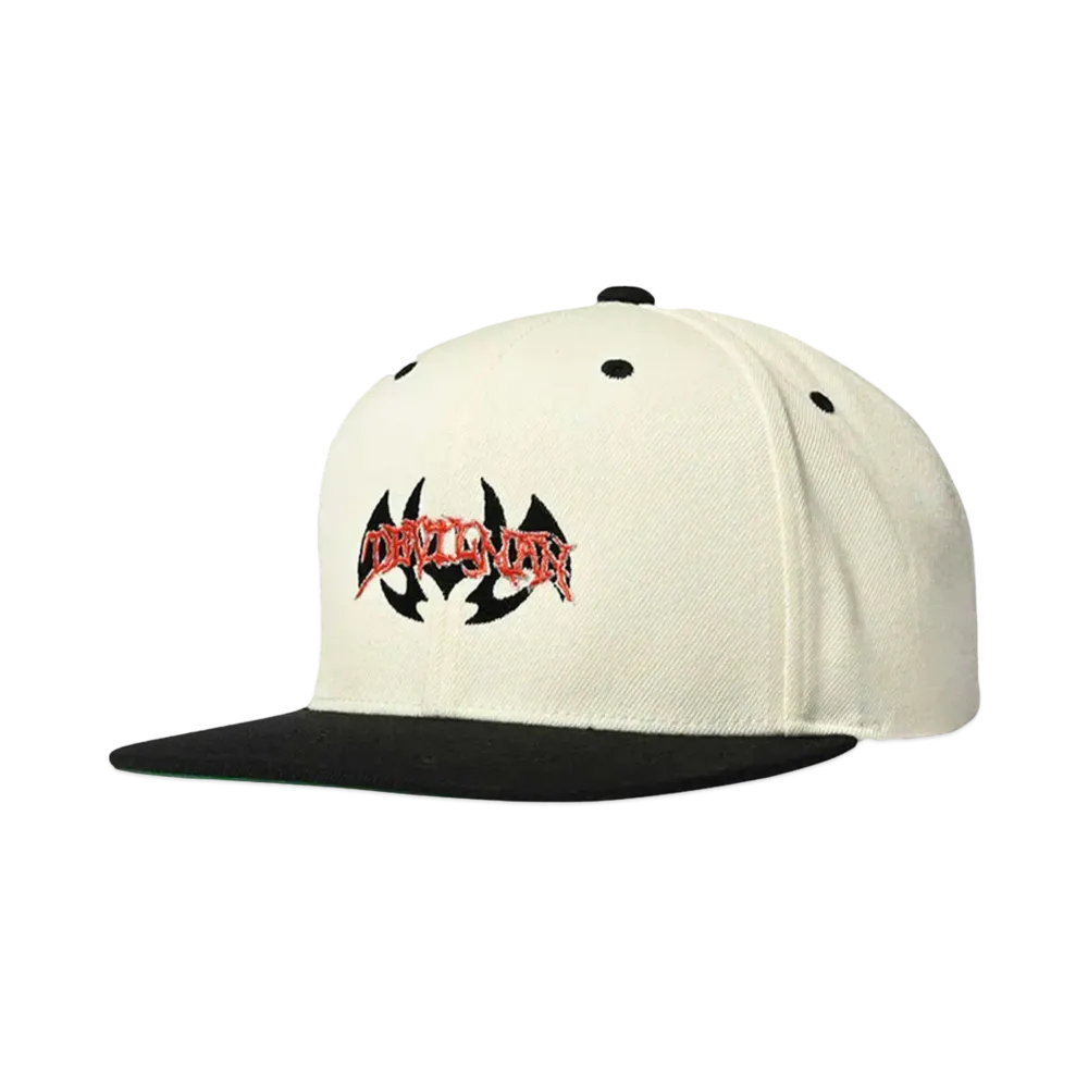 HOMEGAME × シカルナ工房 \ HOME GAME デビルマン x SNAP BACK CAP "WHITE"