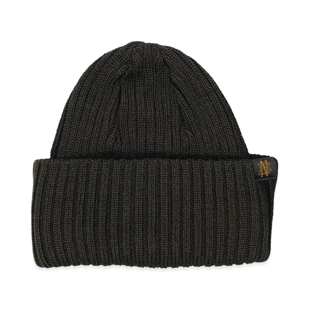 COMME des GARCONS HOMME x BATONER Wool Worsted Rib Bleach Treated "Black"
