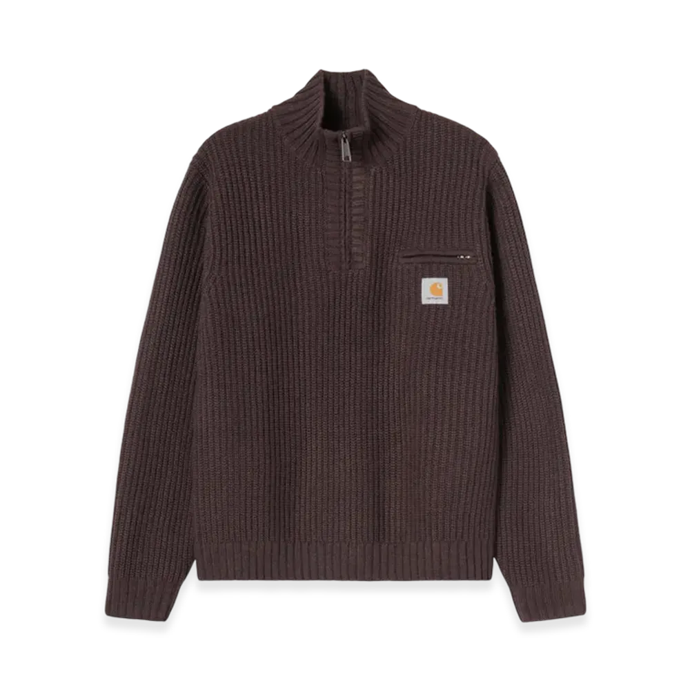 Carhartt WIP Detroit Half Zip Sweater "Palisander"