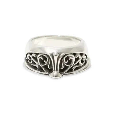 Chrome Hearts Half Classic Oval Ring "Silver"