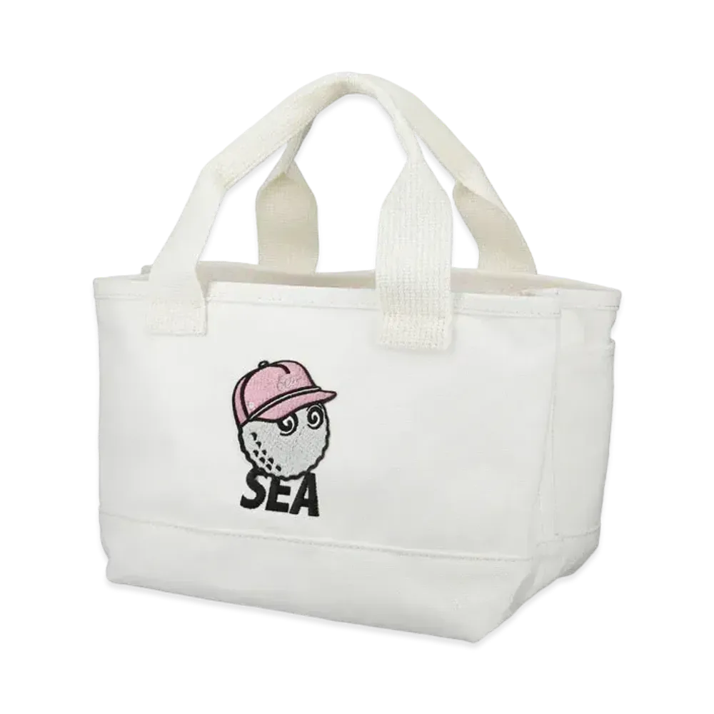 WIND AND SEA MALBON X WDS TOTE BAG "White"