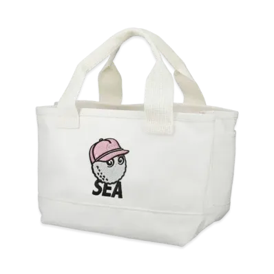WIND AND SEA MALBON X WDS TOTE BAG "White"