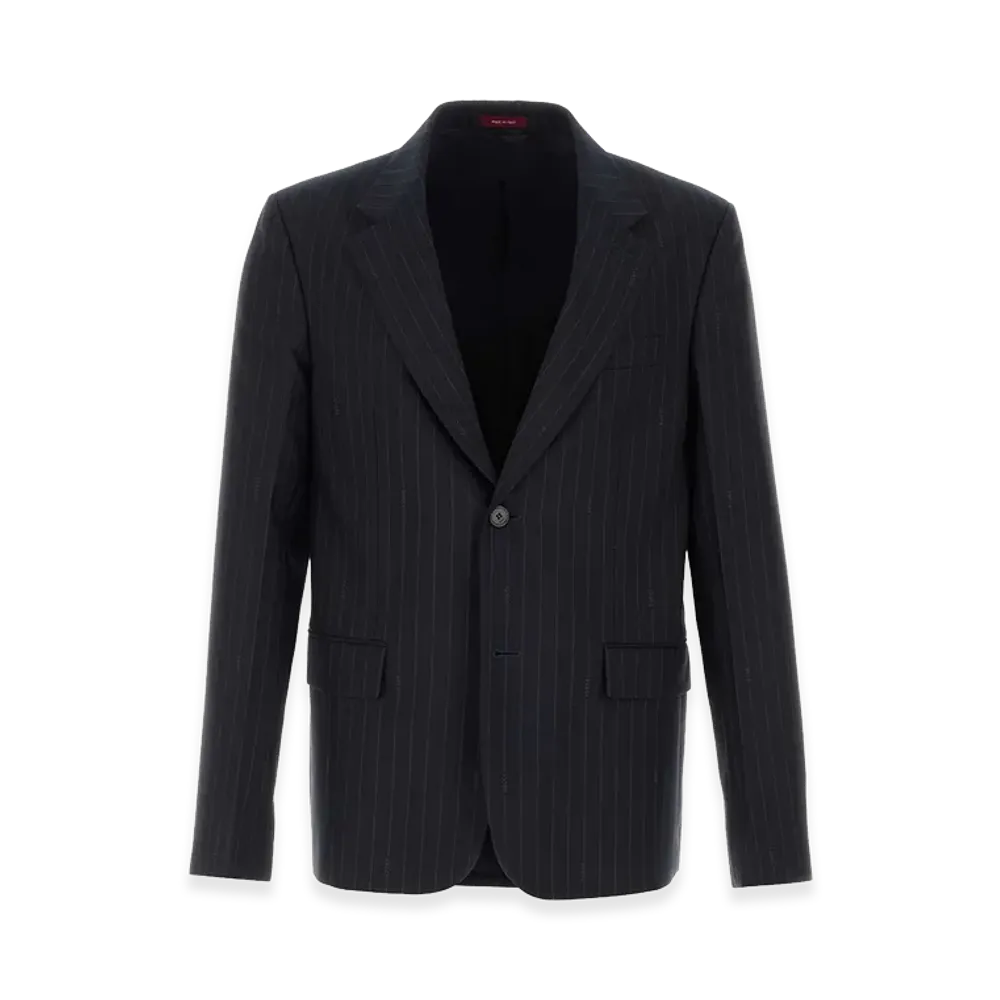 GUCCI Embroidered Wool Blazer "Blue"