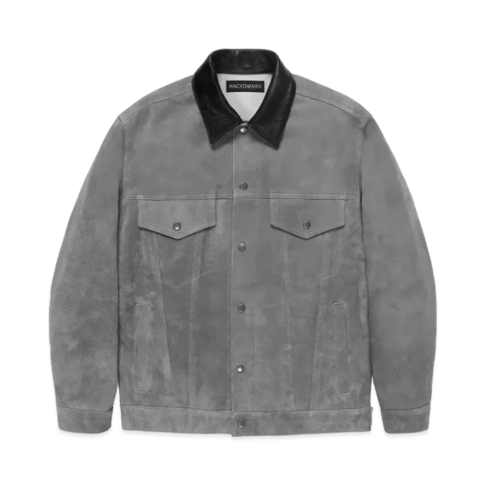 WACKO MARIA Suede Trucker Jacket "Gray"