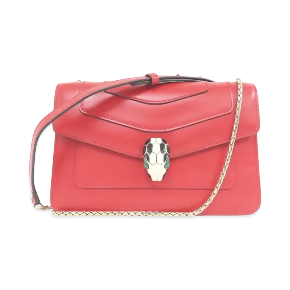 BVLGARI Serpenti Forever Crossbody Bag "Red"