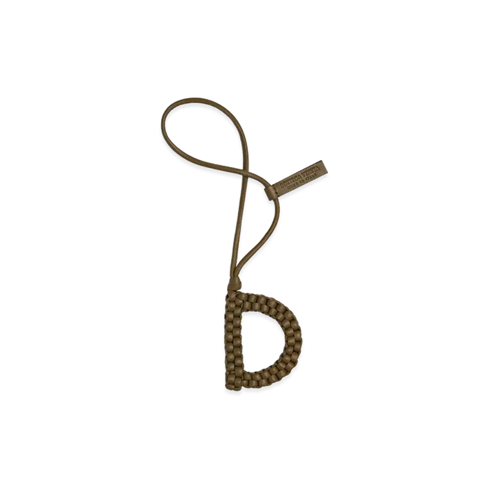 Bottega Veneta Letter D Charm "Mud"