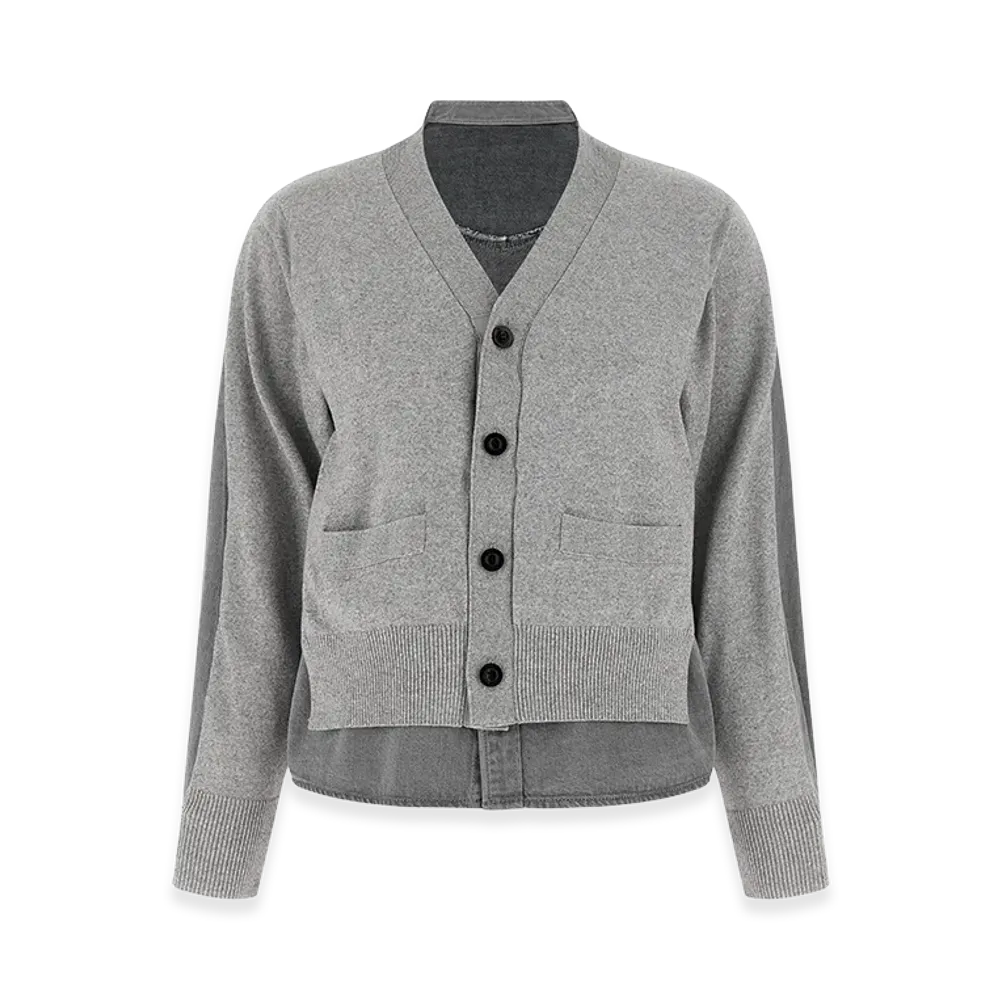 sacai Women's Shirt Cardigan "Gray"