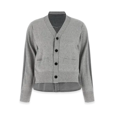 sacai Women's Shirt Cardigan "Gray"