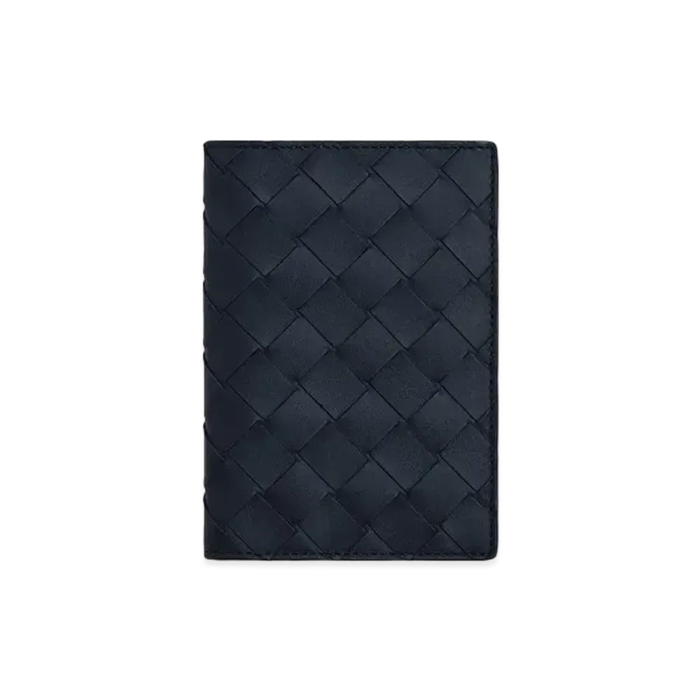 Bottega Veneta Passport Case "Midnight Blue"