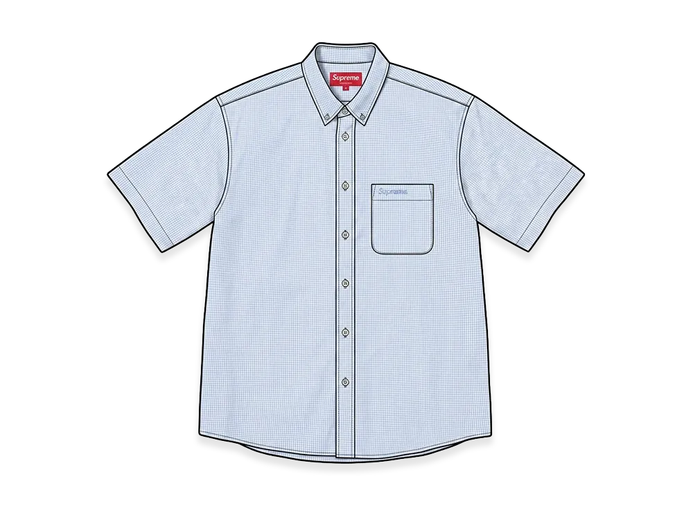 Supreme Gingham S/S Shirt "Blue"