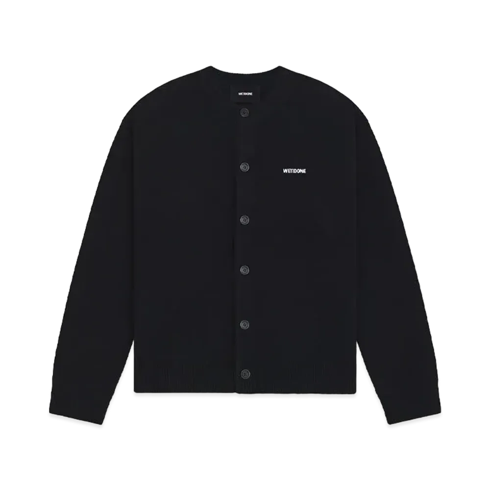 WE11DONE Logo Knit Cardigan "Black"