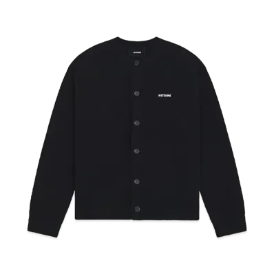 WE11DONE Logo Knit Cardigan "Black"