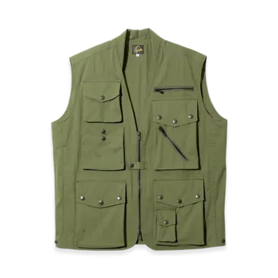 NEEDLES Field Vest - C/N Oxford "Khaki"