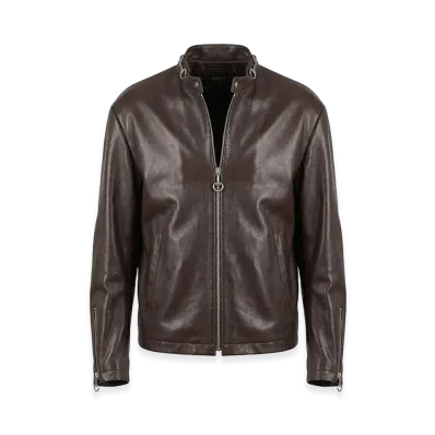 GUCCI Bull Leather Jacket "Brown"