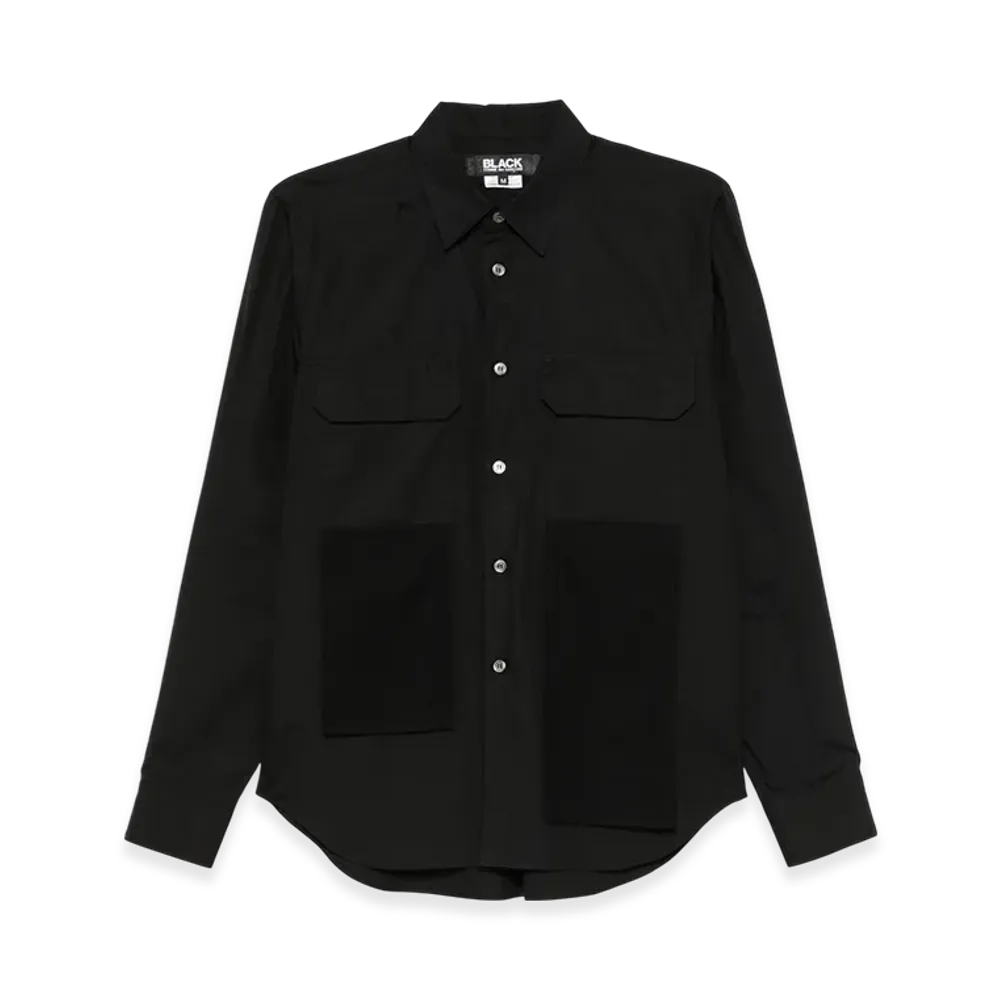BLACK COMME des GARCONS Drape Detail Shirt "Black"