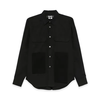 BLACK COMME des GARCONS Drape Detail Shirt "Black"