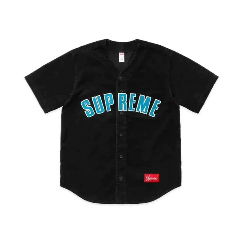 Supreme Corduroy Baseball Jersey "Black"