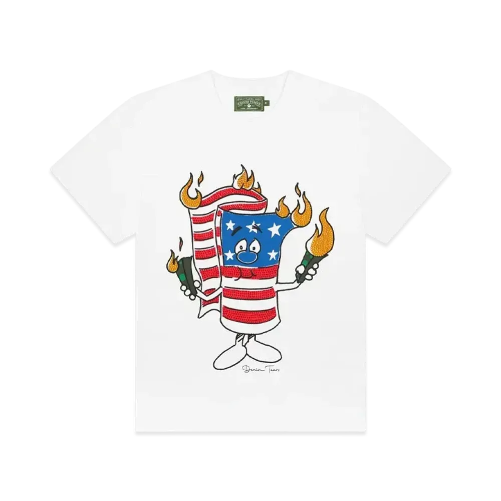 DENIM TEARS Firecracker Tee "White"