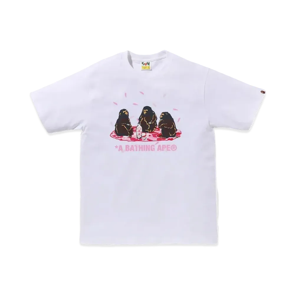 A BATHING APE Sakura Viewing Tee "White"