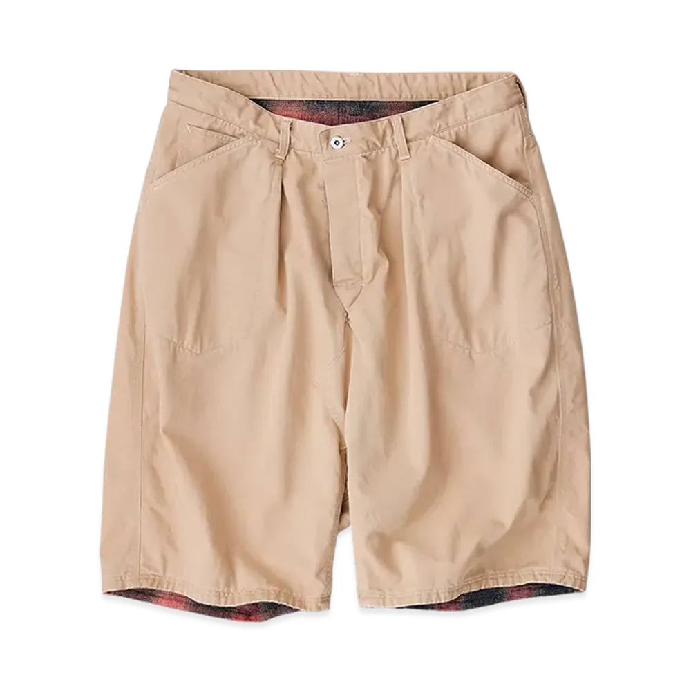 NICENESS Bolan Reversible Chino Baggy Shorts "Beige"