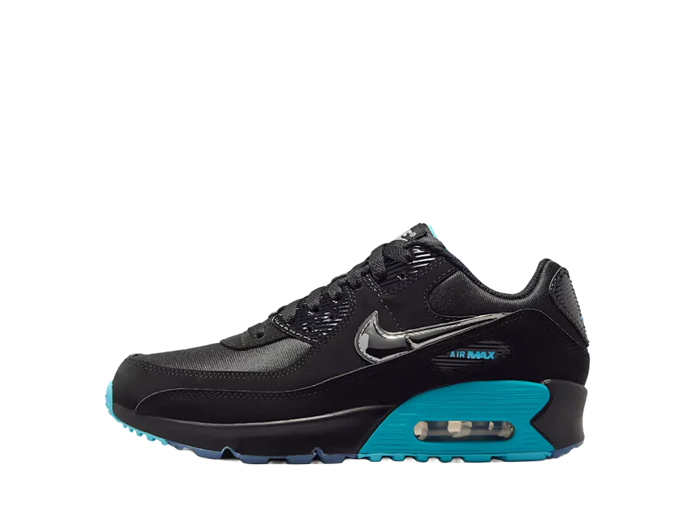 Nike GS Air Max 90 SE "Black/Gamma Blue"